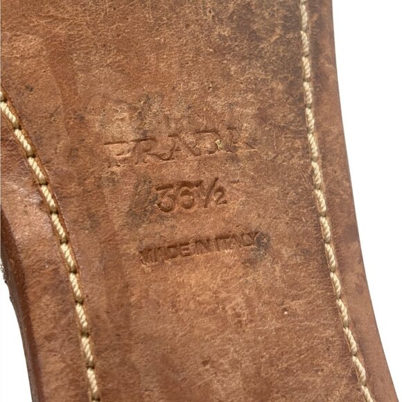 Prada Crystal Embellished Thong Sandal 36.5 Flip Flop Gem Rhinestone Bling - Picture 9 of 9